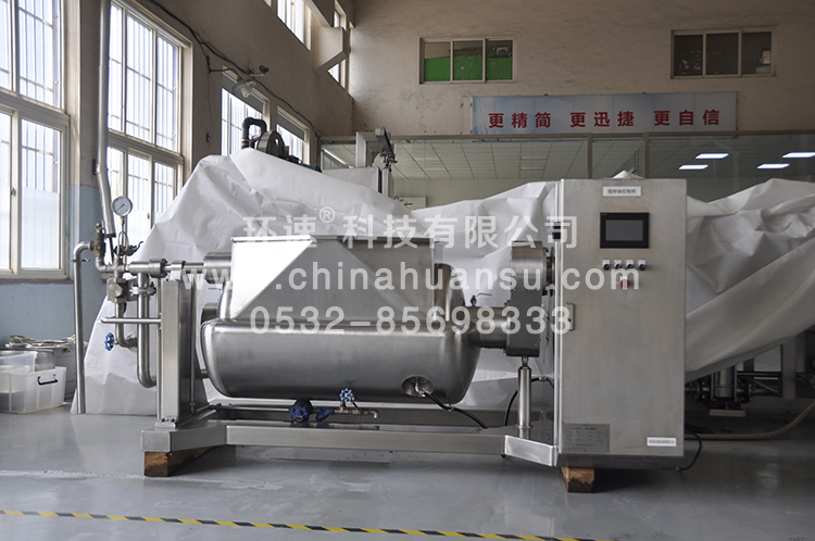 環(huán)速智能攪拌鍋WZJ-500臥式攪拌鍋、溫控系統(tǒng)不糊鍋         環(huán)速科技
